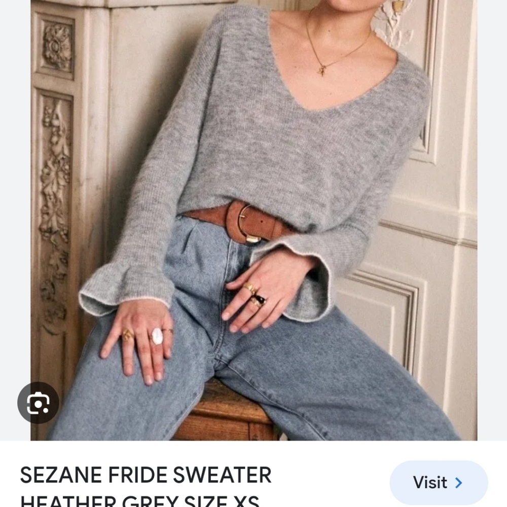Sezane Fride Jumper in Grey